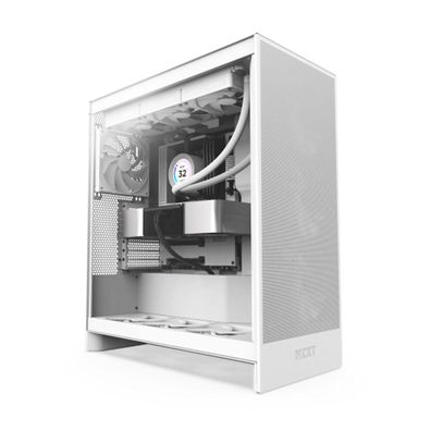 PC-Gehäuse NZXT H7 Flow Weiß Midi Tower