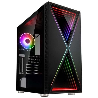 PC-Gehäuse Kolink Void X ARGB, Schwarz, Modernes Design