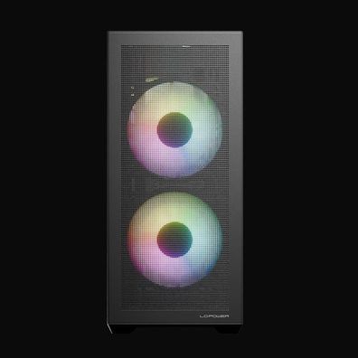 PC-Gehäuse LC-Power Midi ATX Gaming 717B Meshwork L Dark