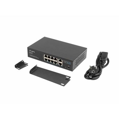 Netzwerk-Switch Lanberg RSFE-8P-2GE-120 mit 8 PoE+ Ports