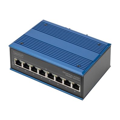 Industrieller Switch Digitus Gigabit PoE 8 Ports