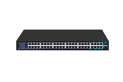 Switch Ethernet Lanview 48 Ports, 2 SFP, Fanless
