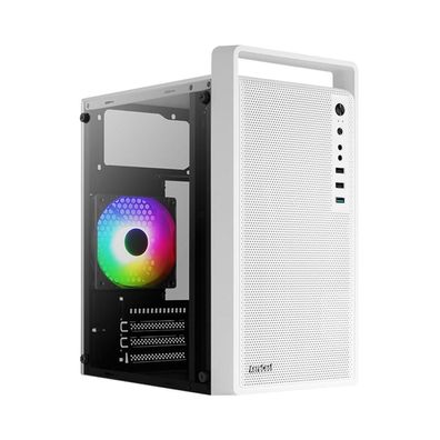 PC-Gehäuse Aerocool Weiß mit RGB-Beleuchtung
