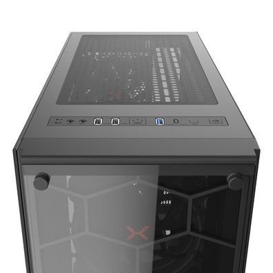 PC-Gehäuse Krux KRX0007, schwarz, Gaming