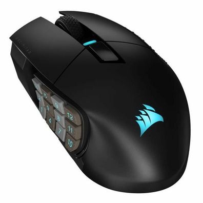 Gaming-Maus Corsair Scimitar ELITE Wireless schwarz ergonomisch