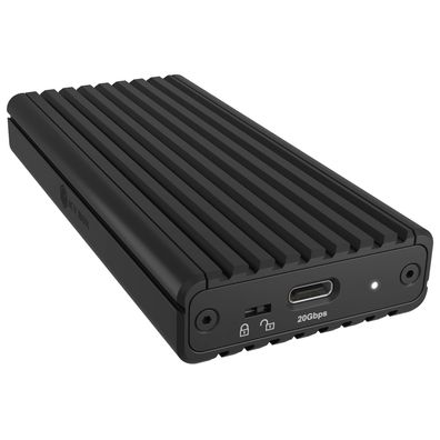 Externer Gehäuse icy-box fér SSD M.2 NVMe, schwarz