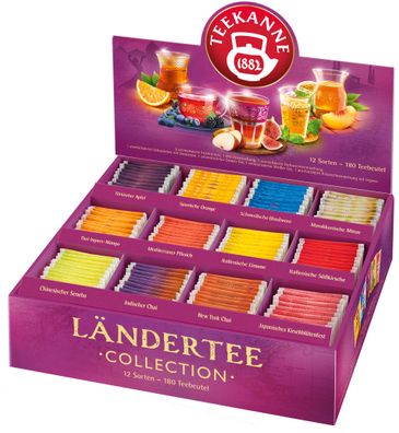 Teekanne Ländertee Collection Box 180 Beutel
