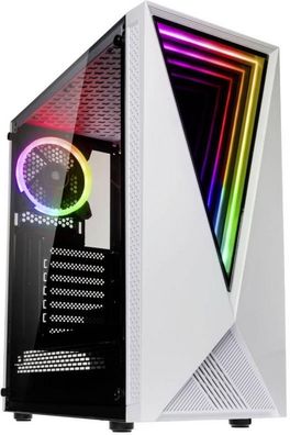 PC-Gehäuse Kolink VOID RGB Weiß Midi-Tower mit RGB-Beleuchtung