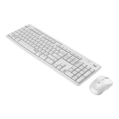 Tastatur und Maus Set Logitech SilentTouch Weiß
