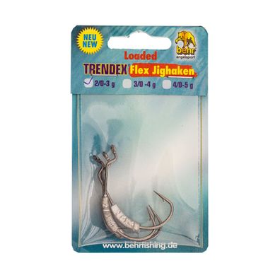 Offset Haken Jighaken mit Gewicht 2/0