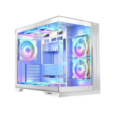 PC-Gehäuse modecom Volcano Panorama APEX ARGB 7F Weiß