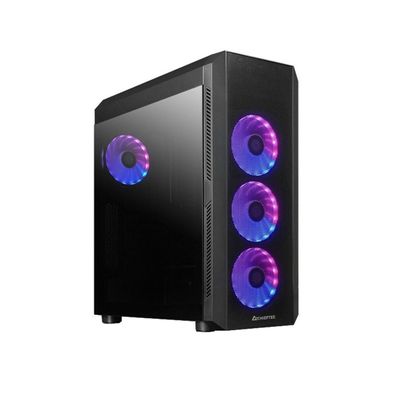 Computergehäuse Chieftec Midi Tower GL-04B-OP schwarz