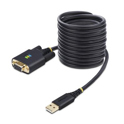 USB-Nullmodem-Seriell RS232 Kabel StarTech 3 Meter Schwarz