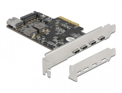 PCI Express Karte delock USB 3.2 mit 4x USB-C und 1x USB-A