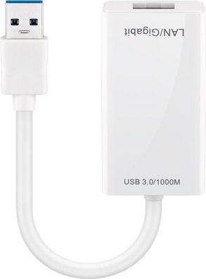 USB Gigabit Adapter Goobay Weiß