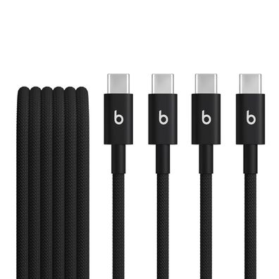 USB-C Kabel Apple 1,5m, 2er Pack, schnellladend, schwarz