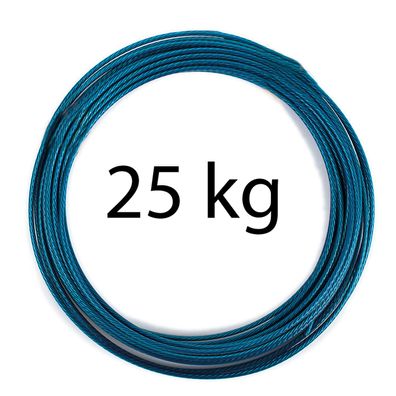 5 m Stahlvorfach Meeresangeln Raubfisch Vorfach 1x7 25 kg