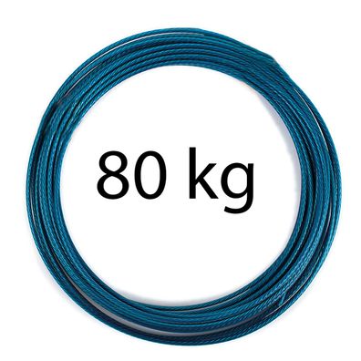 5 m Stahlvorfach Meeresangeln Raubfisch Vorfach 1x7 80 kg