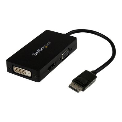 Multimedia-Adapter Startech 3-in-1 schwarz