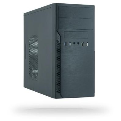 PC-Gehäuse Chieftec Mini-Tower mit 350W Netzteil, schwarz
