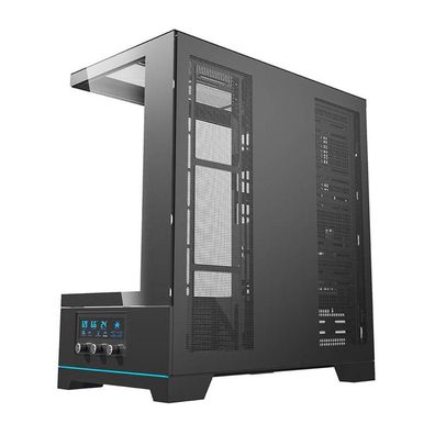 PC-Gehäuse Darkflash DY451 mit gehärtetem Glas, schwarz