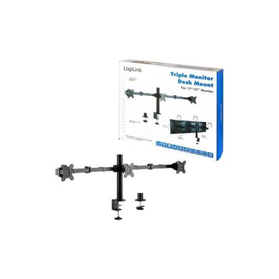 Monitorhalterung LogiLink Dreifach schwarz