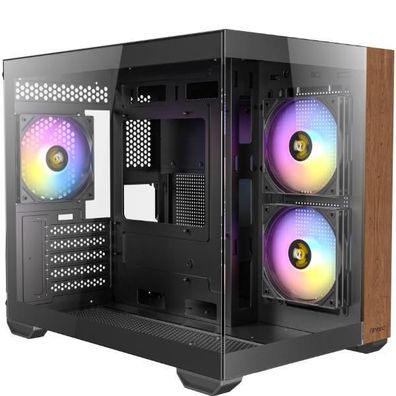 PC-Gehäuse Antec CX600M Wood schwarz