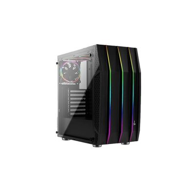 BoÃ®tier-PC Aerocool Klaw mit 3 RGB-Léftern, Midi-Tower