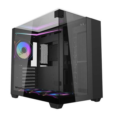 PC-Gehäuse darkflash TH285 mit 4 Léftern schwarz