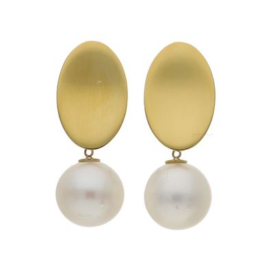 Boccia Ohrstecker 05104-02 Reintitan, Gold plattiert, Süßwasserzuchtperle