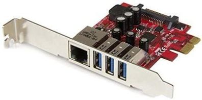 Erweiterungskarte StarTech PCI Express mit USB 3.0 und Gigabit Ethernet