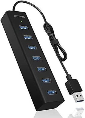USB-Hub ICY BOX IB-HUB1700-U3 mit 7 Ports