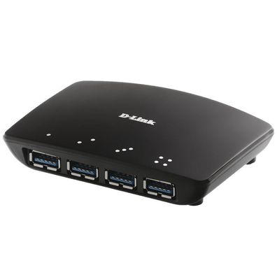 USB-Hub D-Link 4 Ports USB 3.0 Schwarz