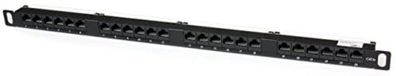 Patchpanel Startech 24 Ports Schwarz