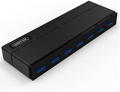 USB-Hub Unitek Y-3184 mit 7 USB 3.0 Ports, schwarz