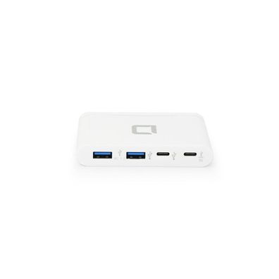 USB-C Hub Dicota Tragbarer 4-in-1 USB-C Hub Weiß