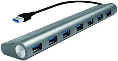 USB-Hub LogiLink UA0308 mit 7 Ports, Aluminium