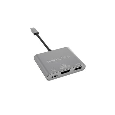 USB-C Hub Terratec Connect C3 Silber Multifunktional