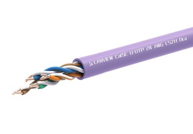 Netzwerkkabel Lanview Cat5e 305 Meter violett