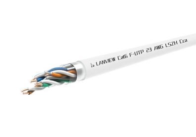 Netzwerkkabel Lanview Kategorie 6, 500 m, weiß
