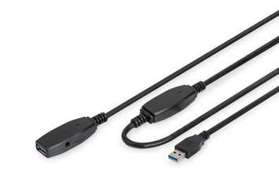 USB-Verlängerungskabel Digitus 20 m USB 3.0