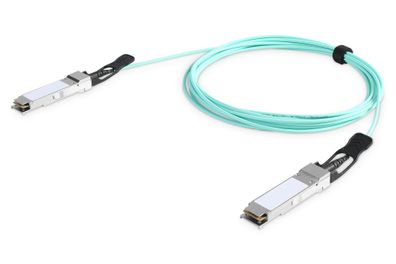 AOC-Kabel Digitus QSFP+ 5 m aqua