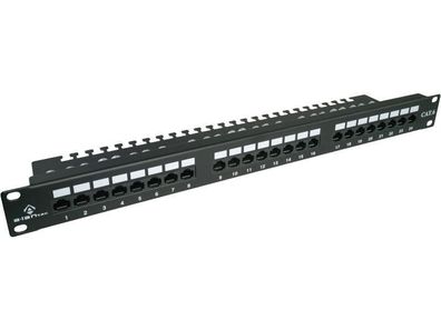 Patch Panel Alantec 24 Ports LSA Cat6 Schwarz