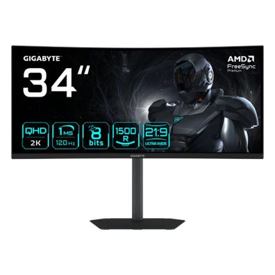 Gaming Monitor Gigabyte GS34WQCA 34 Zoll, 3440 x 1440, 120 Hz