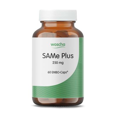 SAMe Plus mit aktiver Folsäure, 60 EMBO-Caps - Woscha by Podomedi
