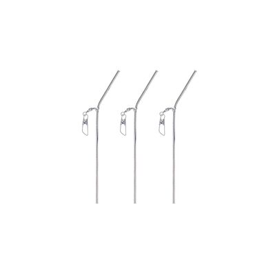 3 Stk Anti Tangle Boom mit Wirbel chrome 7 cm