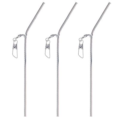 3 Stk Anti Tangle Boom mit Wirbel chrome 20 cm