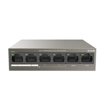 Switch Tenda TEF1106P-4-63W mit 6 Ports, 4 PoE