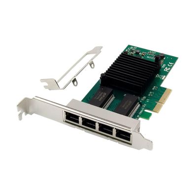 Netzwerkkarte Micro-Connect PCIe x4 I350-T4 4x RJ45 1GbE