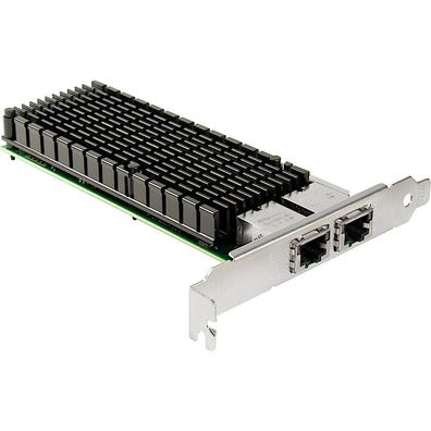 Netzwerkkarte inter-tech PCIe Gigabit 10 Gbit/s schwarz